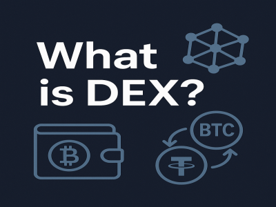 DEX의 개념을 시각적으로 표현한 썸네일 - 지갑 기반 탈중앙화 거래소